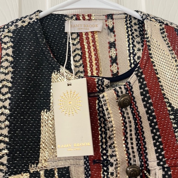 NWT $545 Ramy Brook Dakota Fringe Jacket - Picture 6 of 12